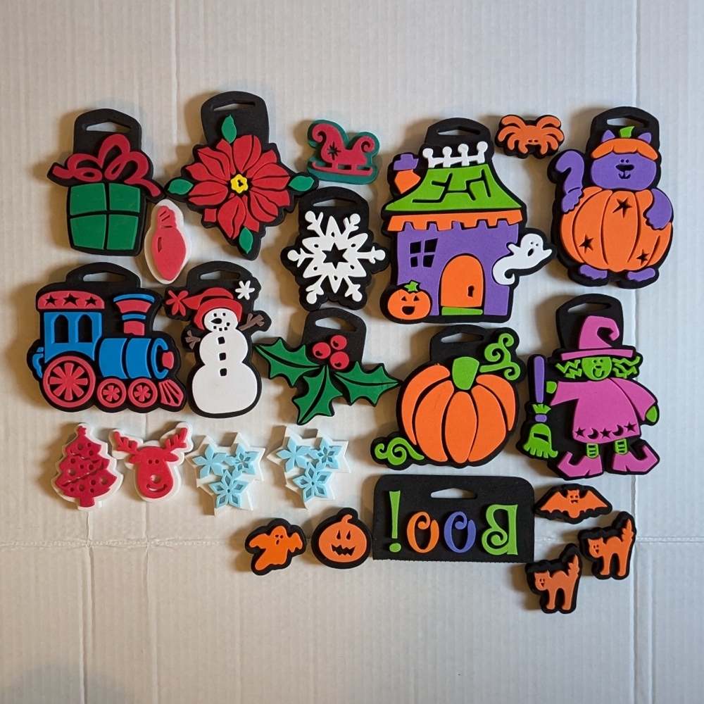23 Chunky Foam Stamps for Halloween and Christmas